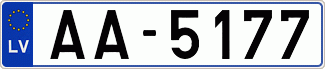 Auto numura zīme AA5177