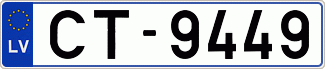Auto numura zīme CT9449