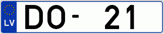 Auto numura zīme DO21