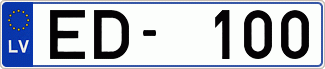 Auto numura zīme ED100