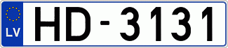Auto numura zīme HD3131