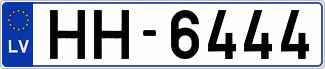 Auto numura zīme HH6444