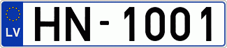 Auto numura zīme HN1001