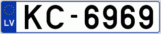 Auto numura zīme KC6969