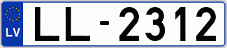 Auto numura zīme LL2312