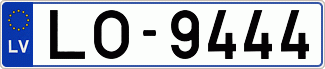 Auto numura zīme LO9444