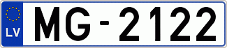 Auto numura zīme MG2122