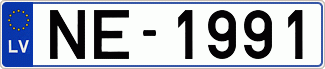 Auto numura zīme NE1991