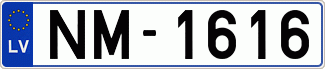Auto numura zīme NM1616