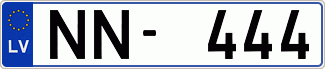 Auto numura zīme NN444
