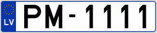 Auto numura zīme PM1111