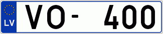 Auto numura zīme VO400