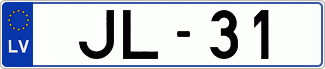Auto numura zīme JL-31
