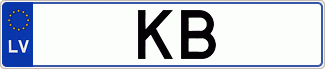 Auto numura zīme KB
