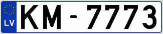 Auto numura zīme KM-7773