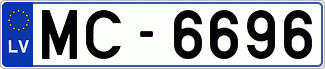 Auto numura zīme MC-6696