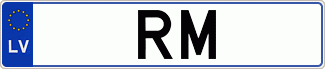 Auto numura zīme RM