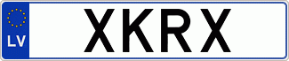 Auto numura zīme XKRX