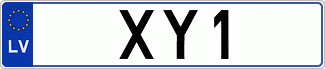 Auto numura zīme XY1