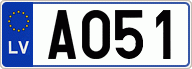 Auto numura zīme AO51