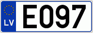 Auto numura zīme EO97