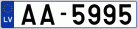 Auto numura zīme AA5995