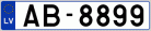Auto numura zīme AB8899