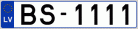 Auto numura zīme BS1111