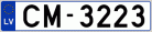 Auto numura zīme CM3223