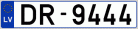Auto numura zīme DR9444 Auto numura zīme DR9444