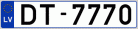 Auto numura zīme DT7770