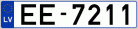 Auto numura zīme EE7211