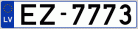 Auto numura zīme EZ7773