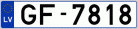 Auto numura zīme GF7818