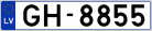 Auto numura zīme GH8855