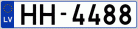Auto numura zīme HH4488
