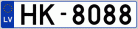 Auto numura zīme HK8088