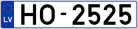 Auto numura zīme HO2525