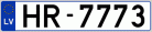 Auto numura zīme HR7773