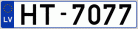 Auto numura zīme HT7077