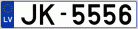 Auto numura zīme JK5556