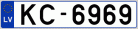 Auto numura zīme KC6969
