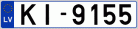 Auto numura zīme KI9155