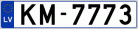 Auto numura zīme KM7773