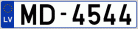 Auto numura zīme MD4544