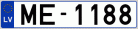 Auto numura zīme ME1188