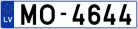Auto numura zīme MO4644