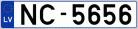 Auto numura zīme NC5656