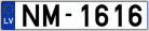 Auto numura zīme NM1616