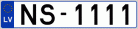 Auto numura zīme NS1111